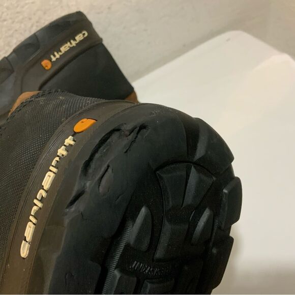 Carhartt Rugged Flex 6 Inch Waterproof Comp Toe Brown Leather Boots Size 14M - Picture 14 of 14